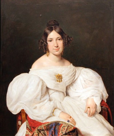 Portrait of Louise Mayer (born Feldmüller) by Ferdinand Georg Waldmuller